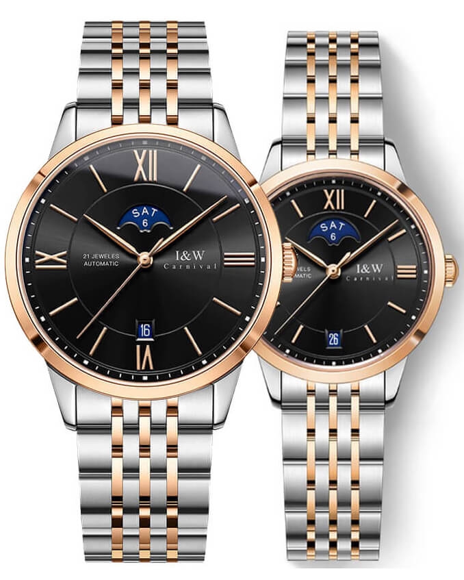 Đồng Hồ Đôi I&W Carnival 528D1 Automatic