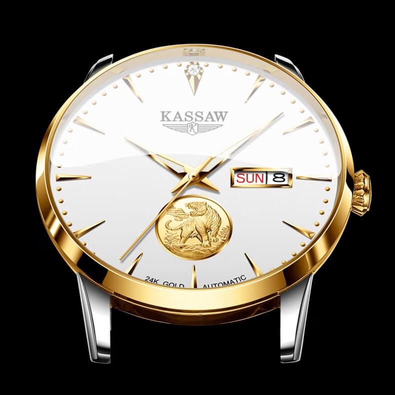 Đồng Hồ Nam Kassaw K355G1 Automatic (Mạ vàng 24k)