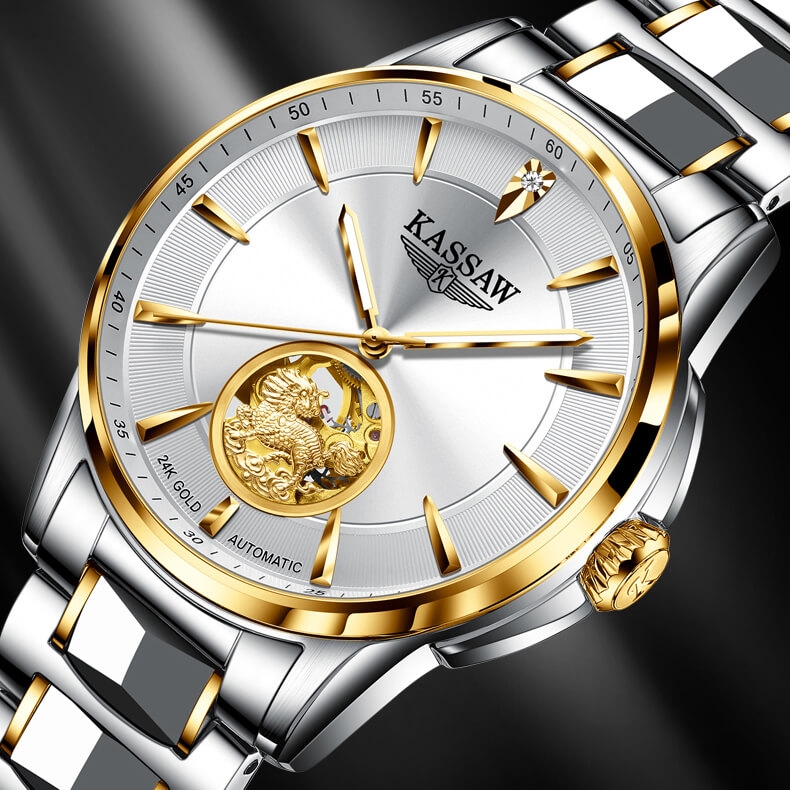 Đồng Hồ Nam Kassaw K700G3 Automatic (Mạ vàng 24k)