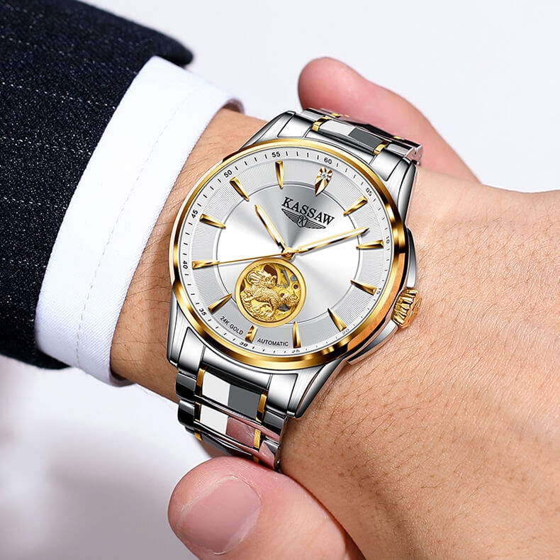 Đồng Hồ Nam Kassaw K700G3 Automatic (Mạ vàng 24k)
