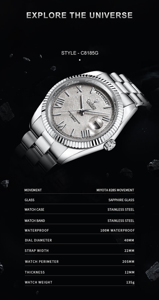 Đồng Hồ Nam Cadisen C8185M4 Automatic