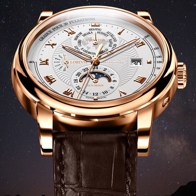 Đồng Hồ Nam Lobinni No.16003-6 Automatic