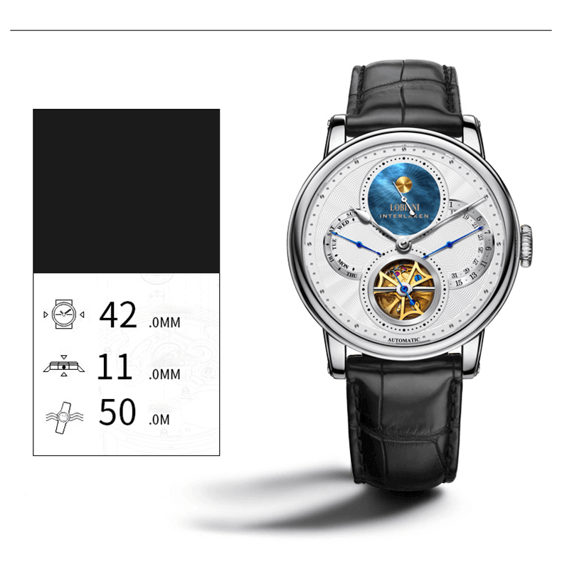 Đồng Hồ Nam Lobinni No.16015-3 Automatic