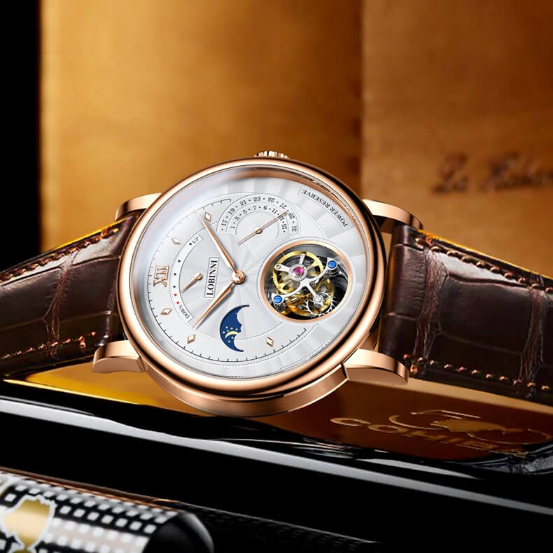 Đồng Hồ Nam Lobinni No.8883-2 Tourbillon