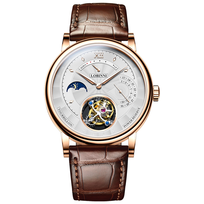 Đồng Hồ Nam Lobinni No.8883-2 Tourbillon