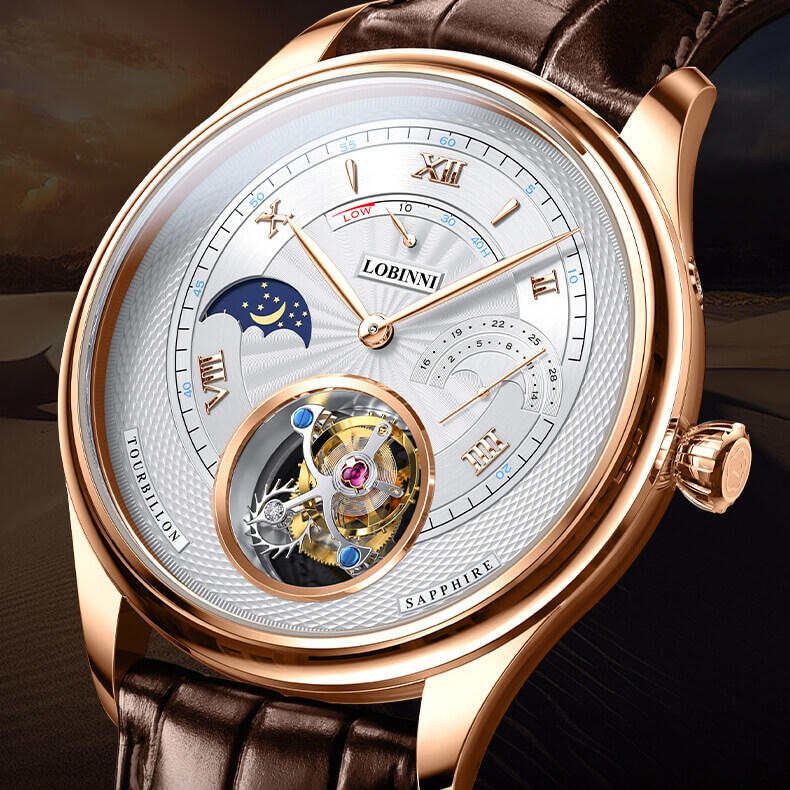 Đồng Hồ Nam Lobinni No.8886-5 Tourbillon