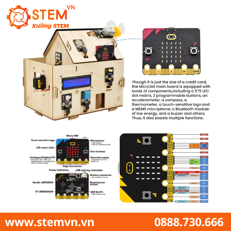 Bộ học tập BBC Micro:bit nhà thông minh Smart Home