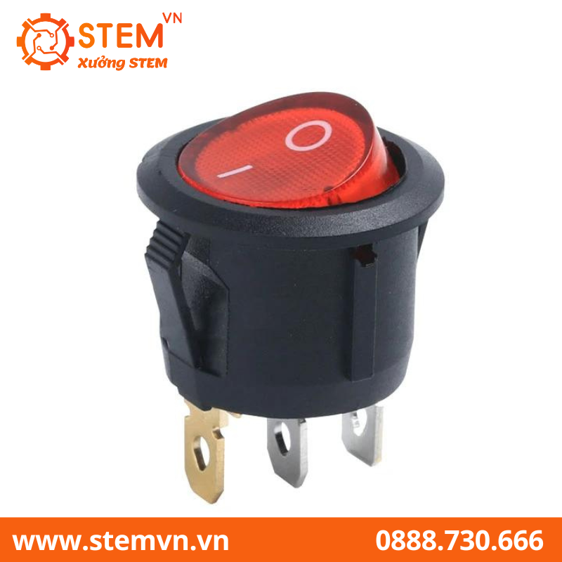 Công Tắc Tròn Có Đèn KCD1-105