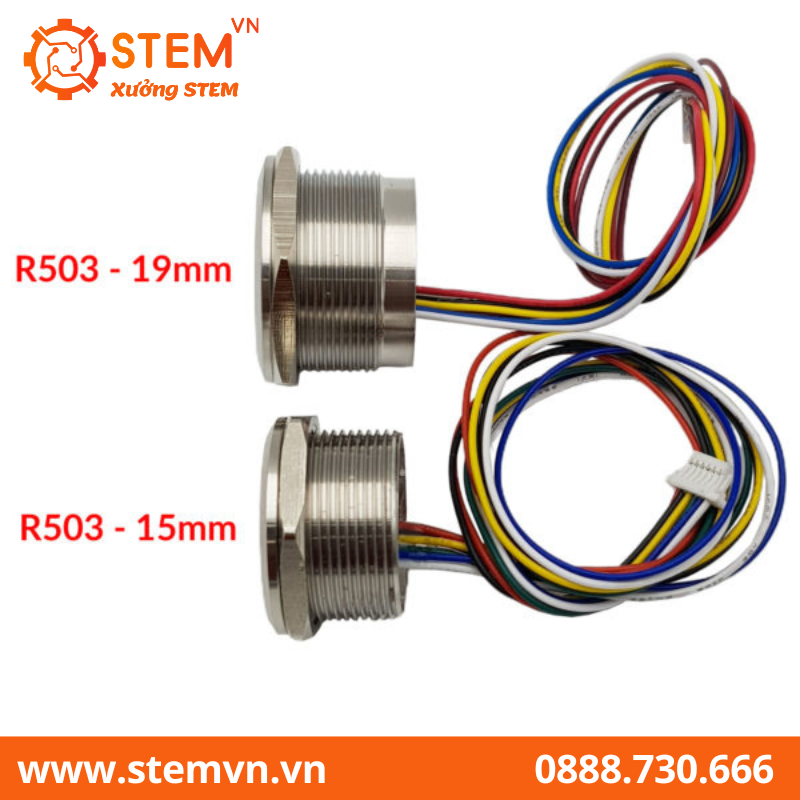 Cảm biến nhận dạng vân tay điện dung R503 15mm không chống nước