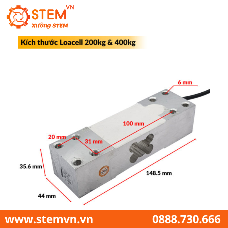 Cảm biến cân nặng Loadcell 400Kg