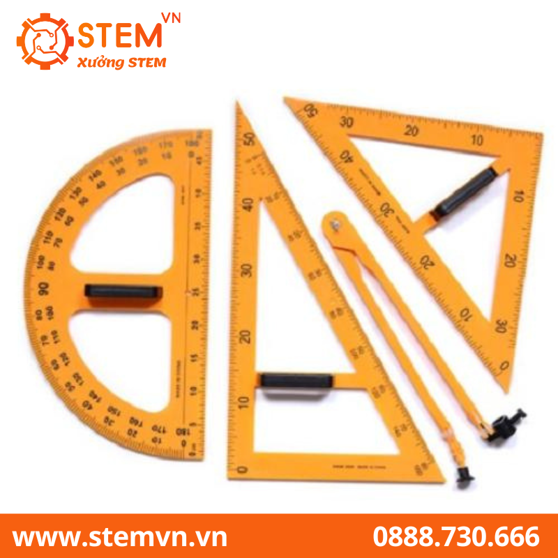 Bộ thiết bị để vẽ trên bảng trong dạy học toán