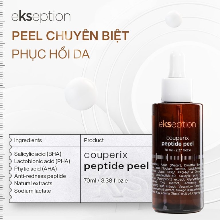 ekseption Couperix Peptide Peel - Phục Hồi Da Mỏng Yếu, Giãn Mao Mạch