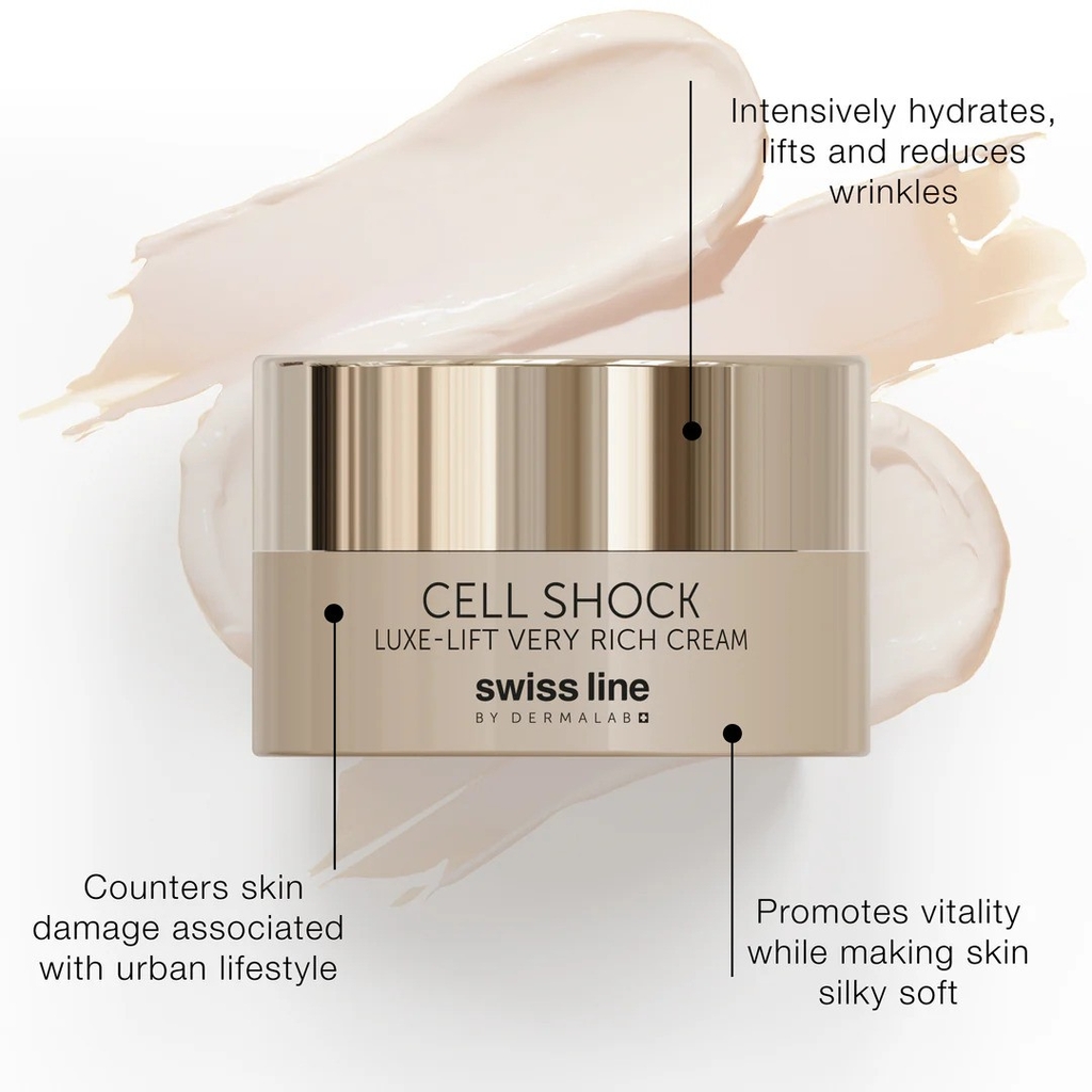 Kem Dưỡng Trẻ Hóa và Nâng Cơ Cho Da Rất Khô Swissline Cell Shock Luxe-Lift Very Rich Cream