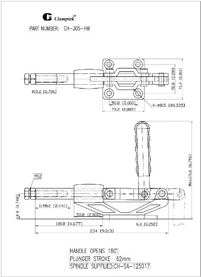 Kẹp định vị CH305HM