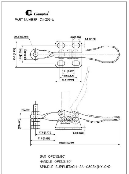 Kẹp định vị CH201ASS