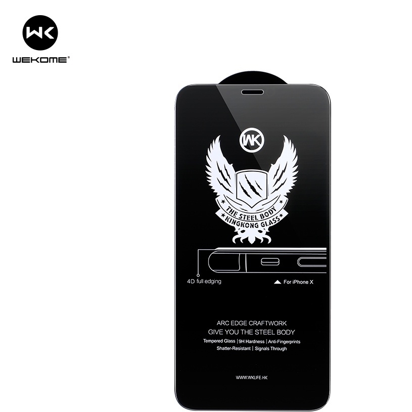 Kính Privacy WEKOME 4D KINGKONG WTP-012 chống nhìn trộm, hiển thị sắc nét x xs xsmax 11 12 13 14 15 pro plus promax