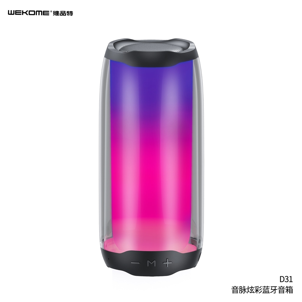 Loa bluetooth WEKOME cao cấp để bàn tích hợp đèn LED 11 hiệu ứng ánh sáng D31