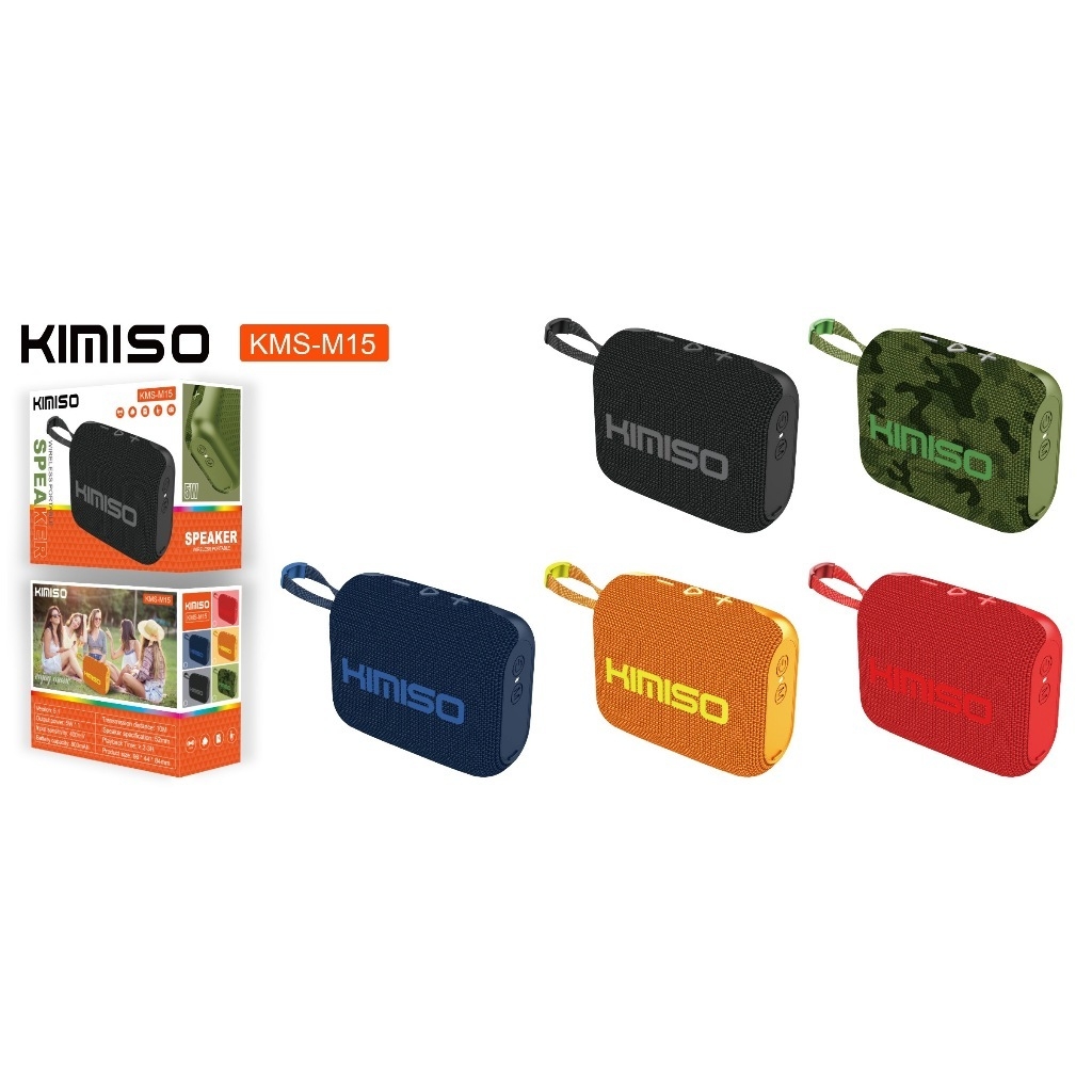 Loa bluetooth mini KIMISO M15, phiên bản bluetooth 5.1, công suất 5W, thiết kế nhỏ gọn, dễ sử dụng, âm thanh sống động
