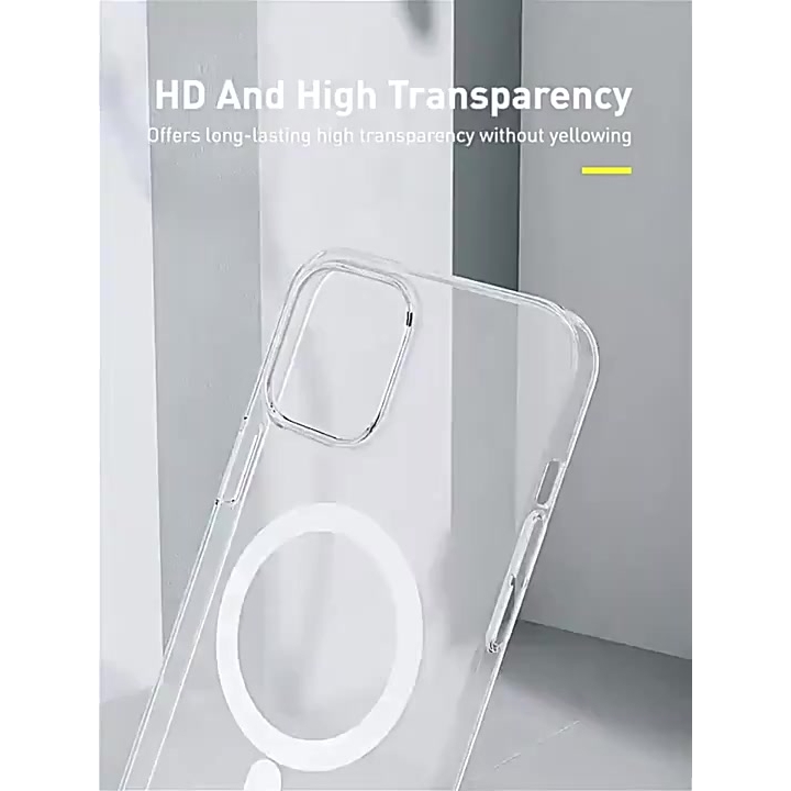 Ốp lưng từ tính trong suốt iphone KOLEAD P12 chống sốc sạc không dây 7 8 plus X XS XSMAX 11 12 13 14 15 PRO PROMAX PLUS