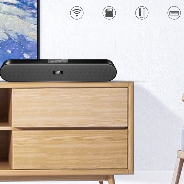 Loa bluetooth mini WEKOME D11 V5.0 hỗ trợ USB thẻ nhớ Jack 3.5 kết nối tivi máy tính