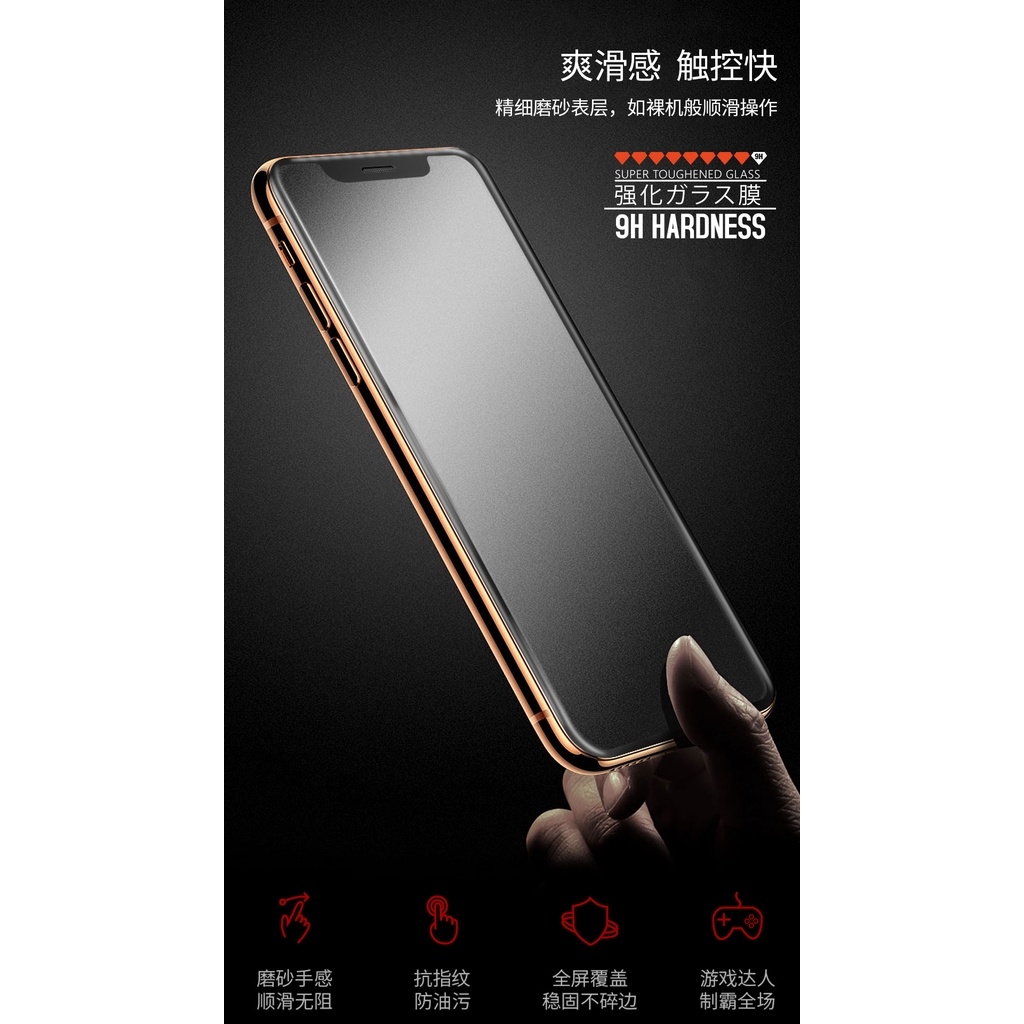 Kính Cường lực KingKong Nhám AG Chống vân tay mồ hôi chơi Game WEKOME 030 IPHONE