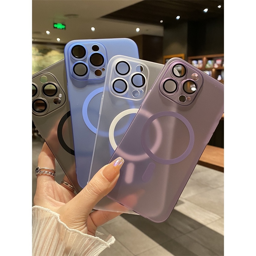 Ốp điện thoại từ tính nhám KOLEAD 008 chống bám bẩn, hạn chế bám vân tay cho các dòng lphone 12 13 14 15 Promax