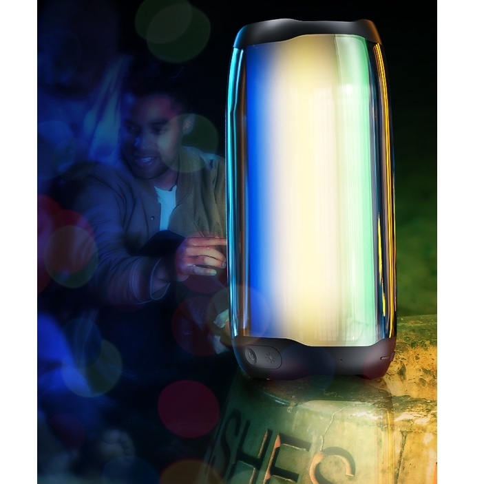 Loa bluetooth WEKOME cao cấp để bàn tích hợp đèn LED 11 hiệu ứng ánh sáng D31