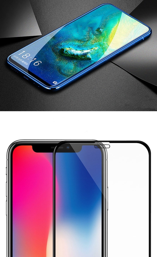 Kính cường lực bảo vệ điện thoại KINGKONG  009 - Cường lực đủ dòng iPhone - Full màn hình, kính dán trần viền đen - Chính hãng KINGKONG