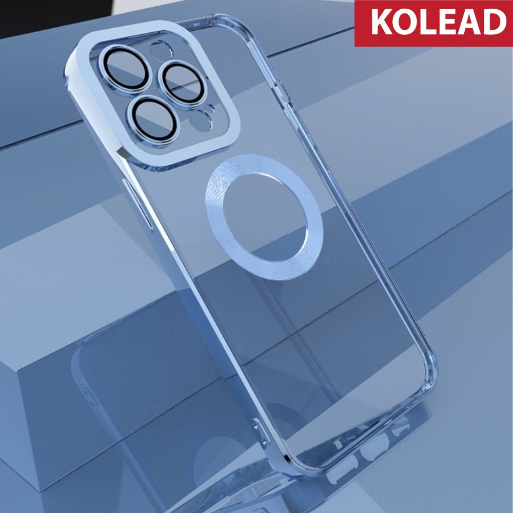 Ốp lưng chống sốc từ tính KOLEAD - Có sạc không dây từ tính cho IPHONE X/XS/11/12/13/14 - Ôp lưng có cụm kính Bảo vệ camera - Viền cứng chống sốc cho điện thoại