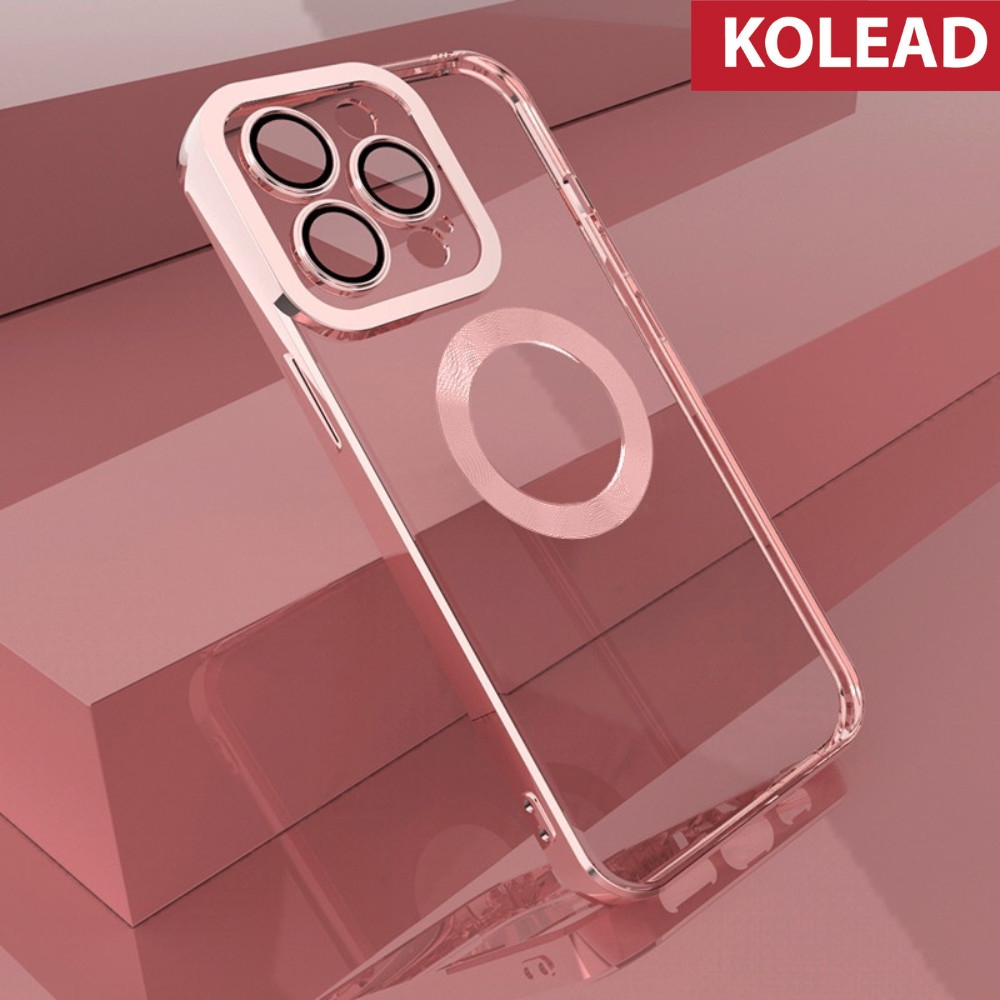 Ốp lưng chống sốc từ tính KOLEAD - Có sạc không dây từ tính cho IPHONE X/XS/11/12/13/14 - Ôp lưng có cụm kính Bảo vệ camera - Viền cứng chống sốc cho điện thoại