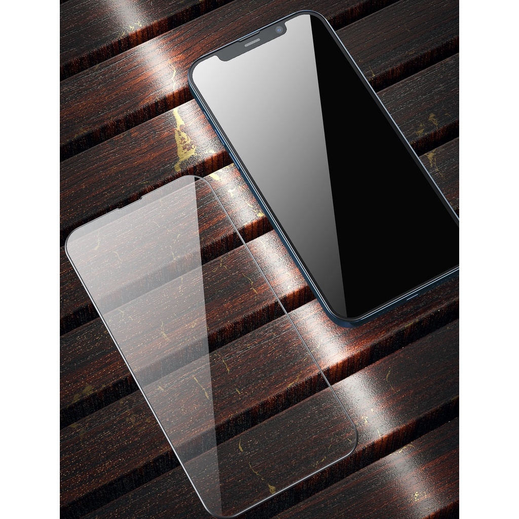 Kính cường lực Kingkong WEKOME iP trong suốt, chống nhìn trộm HD hộp sắt Khỉ dán full cho IP12 - 13pro