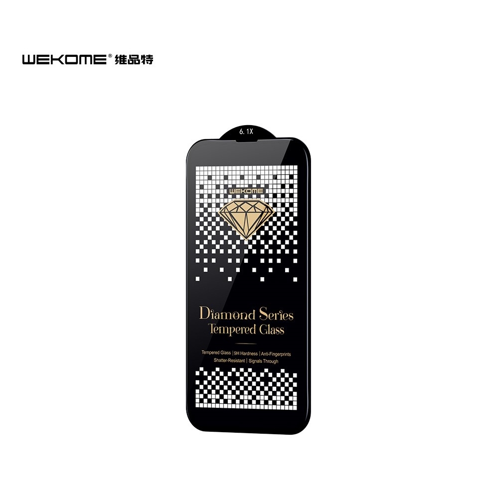 Kính cường lực Kingkong WEKOME iP trong suốt, chống nhìn trộm HD hộp sắt Khỉ dán full cho IP12 - 13pro