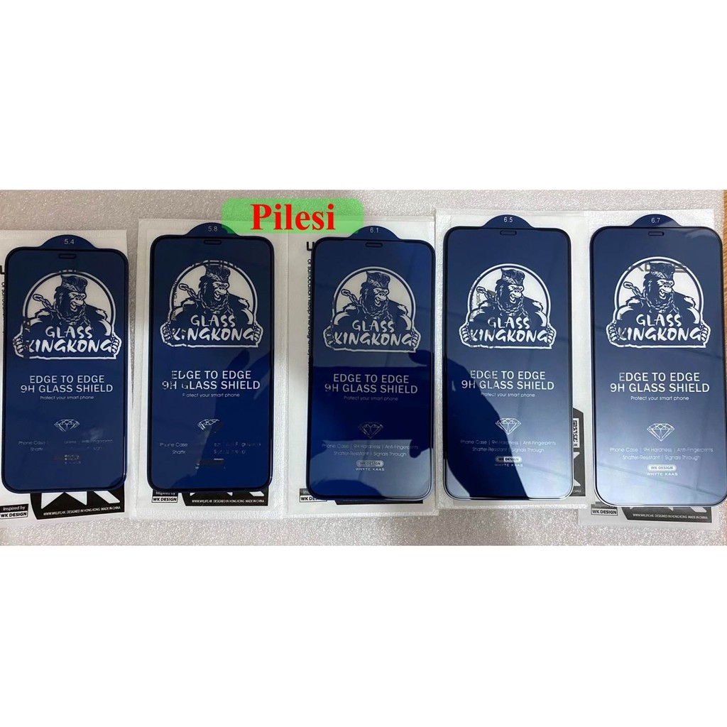 Kính Cường Lực KingKong WEKOME Full Màn WTP-038 WTP-039 Chống Vỡ iPhone 11 12 13 14 15 16 promax pro