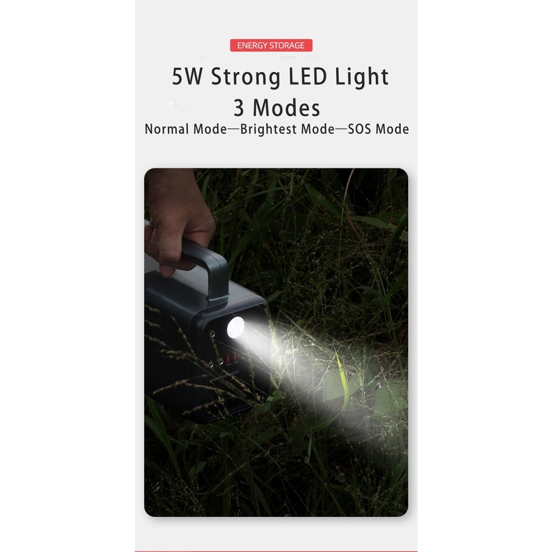 Trạm sạc dự phòng Yoobao EN300WLPD dụng lượng siêu khủng 72000mAh cổng điện 220V/300W tích hợ đèn Pin phù hợp đi du lịch