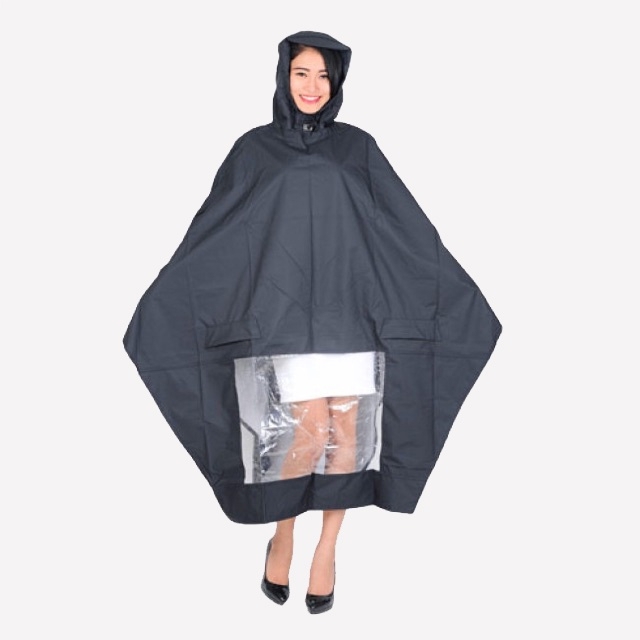 Áo mưa cánh dơi vải dù tổ ong OCEAN 1 đầu chống thấm, chống nước kèm túi đựng