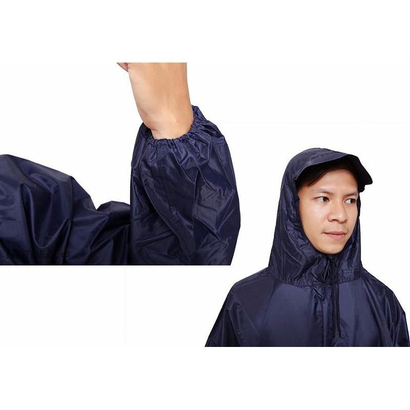 Áo mưa Bít kín người vải dù OCEAN màu sắc trang nhã chống nước, chống thấm / áo mưa ích kỉ vải dù dày dặn, tay bo chun