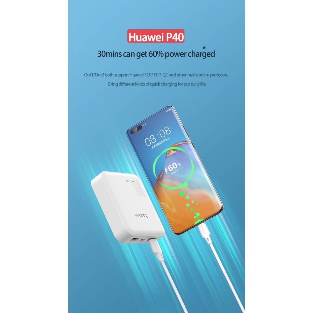 Sạc dự phòng mini 10000mAh sạc nhanh Yoobao YB-6024 miniQ 6024Q - Thiết kế đơn giản, đáng yêu