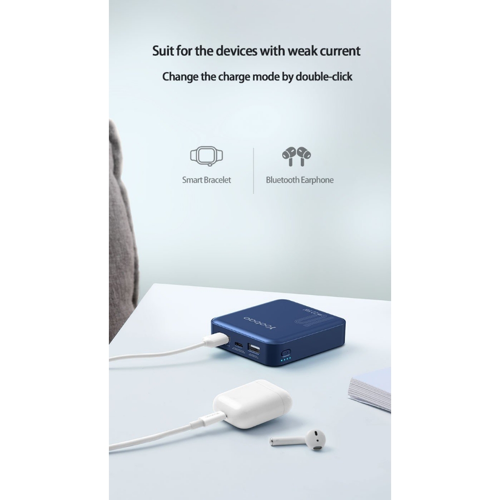 Sạc dự phòng mini 10000mAh sạc nhanh Yoobao YB-6024 miniQ 6024Q - Thiết kế đơn giản, đáng yêu