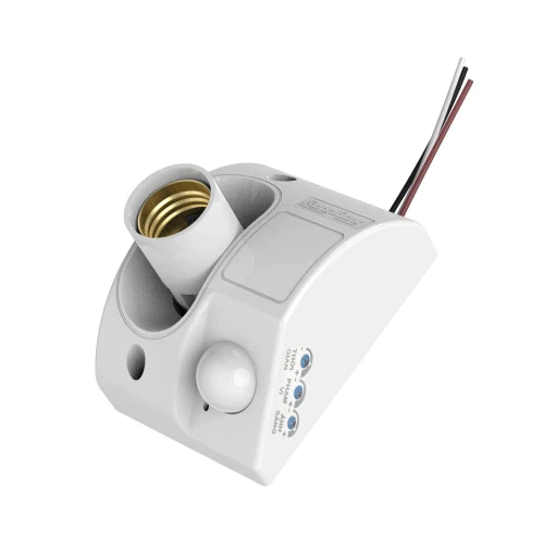 Đui đèn cảm biến Rạng Đông ĐCB01.PIR E27 công suất 300W tích hợp cảm biến chuyển động và cảm biến ánh sáng tiện lợi