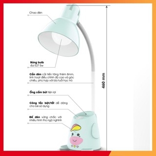 Đèn bàn học bóng LED Rạng Đông RL24 công suất 5W an toàn, bảo vệ thị lực, thiết kế hình nhiều màu sắc, xinh xắn
