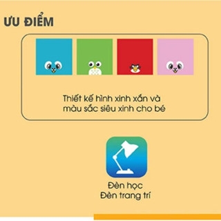 Đèn bàn học bóng LED Rạng Đông RL24 công suất 5W an toàn, bảo vệ thị lực, thiết kế hình nhiều màu sắc, xinh xắn