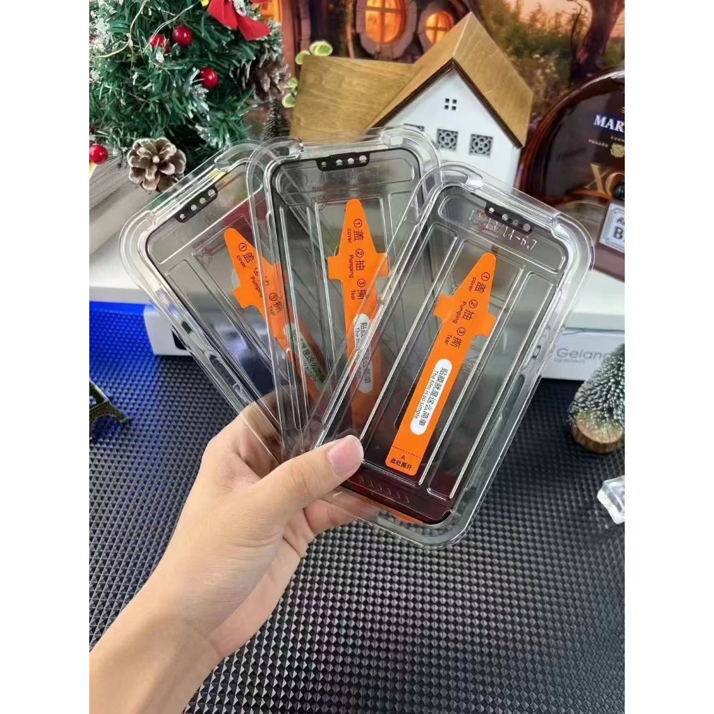 Kính cường lực tự dán chống nhìn trộm 360 độ KINGKONG K360 có khung tự dán cho Iphone 11 12 13 14 15 16 Pro Plus Promax