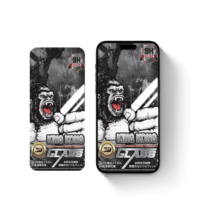 Kính cường lực KINGKONG KK-85 FULL MÀN HÌNH, độ cứng 9H iphone 11 12 13 14 15 16 pro promax x xr xs max.
