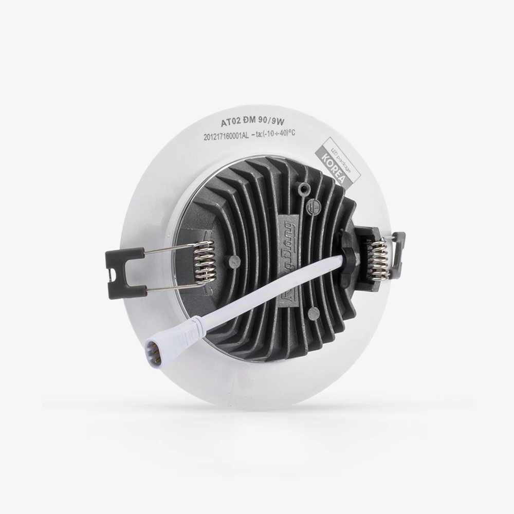 Đèn LED âm trần Downlight Đổi màu RẠNG ĐÔNG AT02 ĐM 90/9W,Sử dụng Chip LED Hàn Quốc, Chất lượng ánh sáng cao