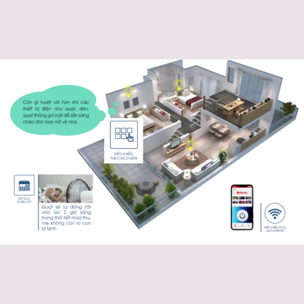 Ổ cắm đơn thông minh Rạng Đông kết nối Wifi OC01 điều khiển từ xa qua App - Hẹn giờ bật, tắt - Nhỏ gọn, tiện lợi.