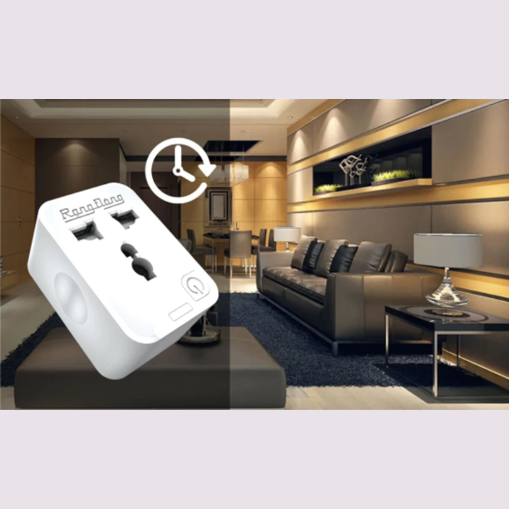 Ổ cắm đơn thông minh Rạng Đông kết nối Wifi OC01 điều khiển từ xa qua App - Hẹn giờ bật, tắt - Nhỏ gọn, tiện lợi.