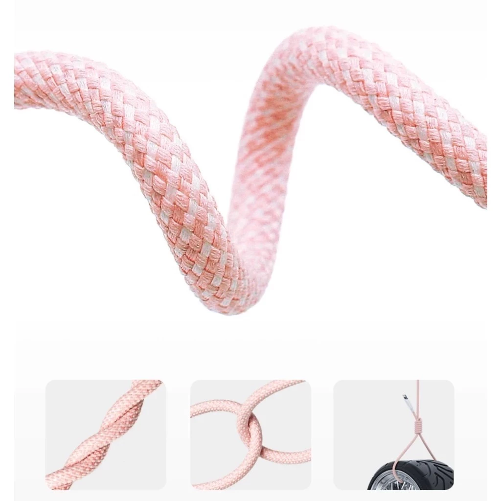 Dây sạc, cáp sạc nhanh KOLEAD M69 PD20W TypeC to TypeC bọc dù chống đứt gãy dài 2M, sử dụng cho các dòng Iphone 15, 16