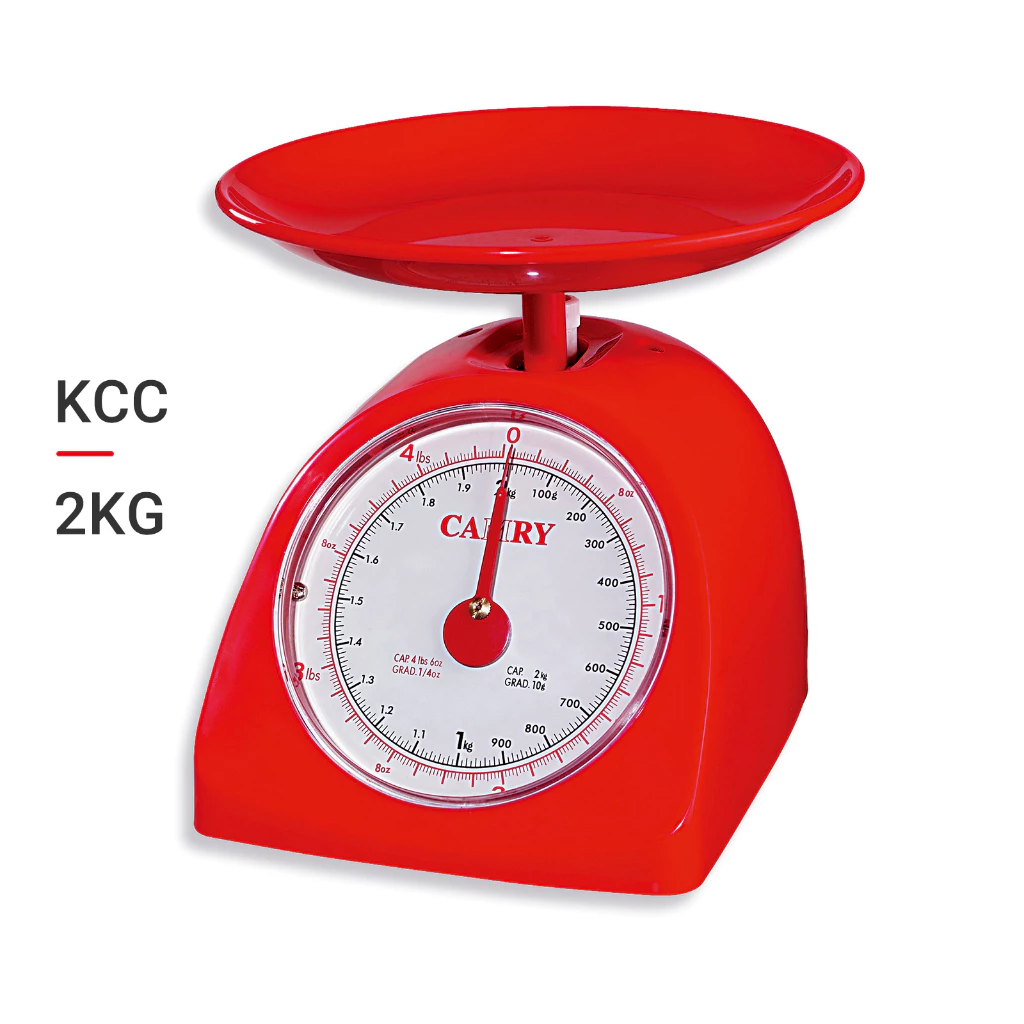 Cân lò xo nhà bếp CAMRY KCC, trọng lượng 2kg dễ dàng lắp đặt vệ sinh thiết kế nhỏ gọn dễ dàng mang theo