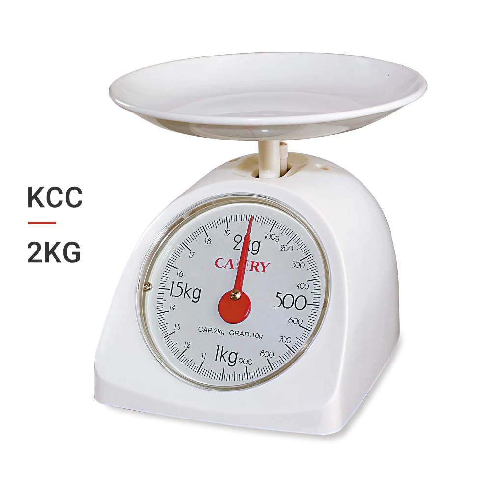 Cân lò xo nhà bếp CAMRY KCC, trọng lượng 2kg dễ dàng lắp đặt vệ sinh thiết kế nhỏ gọn dễ dàng mang theo