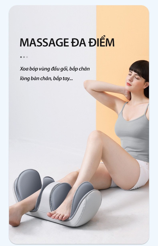 Massage Đầu Gối Đa Năng RULAX, Kết Hợp Khí, Nhiệt, Rung, Cho Hiệu Quả Giảm Đau Nhanh Chóng